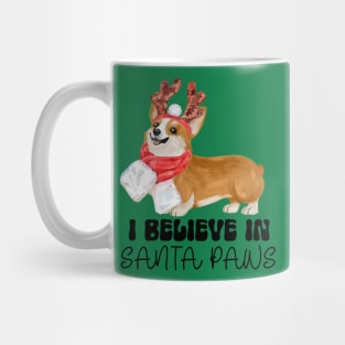 Santa Paws Corgi Shirt Dog Santa Mug